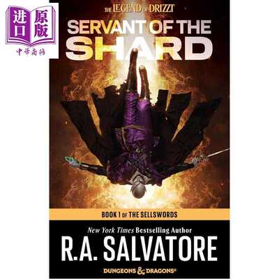进口原版 *碎片仆从 龙与地下城 雇佣兵三部曲 第一部 Servant of the Shard Dungeons Dragons 英文原版 Salvatore   Random Hous