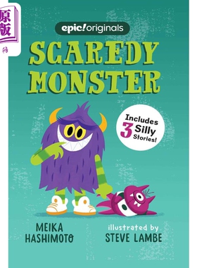 进口原版 *Scaredy Monster 桥梁漫画 胆小的怪物 英文原版 小初文学 进口图书 儿童绘本 故事图画书 桥梁漫画书   Andrews McMeel