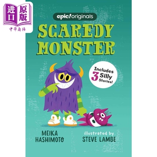 进口原版 *Scaredy Monster 桥梁漫画 胆小的怪物 英文原版 小初文学 进口图书 儿童绘本 故事图画书 桥梁漫画书   Andrews McMeel