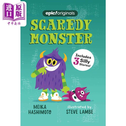 进口原版 *Scaredy Monster 桥梁漫画 胆小的怪物 英文原版 小初文学 进口图书 儿童绘本 故事图画书 桥梁漫画书   Andrews McMeel