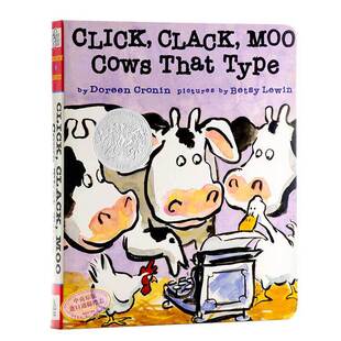 英文原版 Cows Ty韵文与歌谣 进口原版 Clack 韵文与歌谣 Atheneum 建立快乐记忆 绘本 Moo Click 张湘君推荐 That 廖彩杏