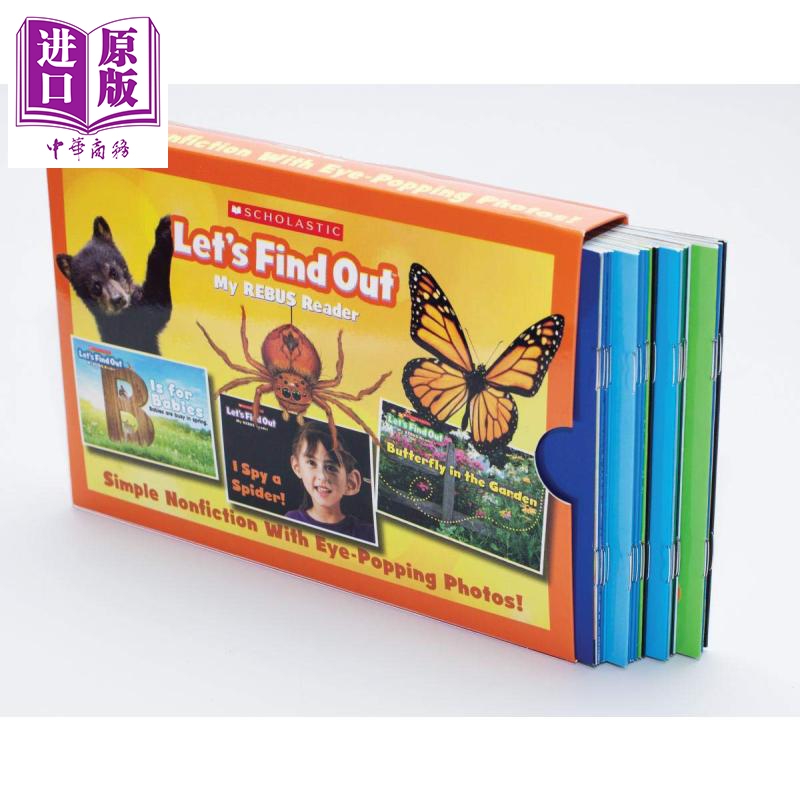 进口原版 *Let's Find Out My Rebus Readers box1 学乐科学指南全集1共24册英文原版 儿童科普绘本   SCHOLASTIC US