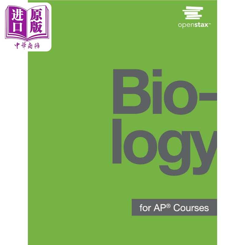 进口原版 *AP 课程的生物学 Biology for AP? Courses 英文原版图书 教材教辅参考工具书 介绍基础研究和核心生物学   Openstax