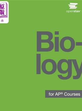 进口原版 *AP 课程的生物学 Biology for AP? Courses 英文原版图书 教材教辅参考工具书 介绍基础研究和核心生物学   Openstax