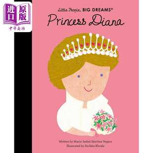 Little Lin Frances Diana 小人物大理想 戴安娜王妃 英文原版 Big People 人物传记人 进口原版 Dreams 儿童百科绘本 Princess