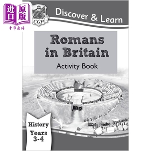 进口原版 *英国CGP KS2 Discover & Learn: History - Romans in Britain Activity book, Year 3 & 4   Coordination Group Pub