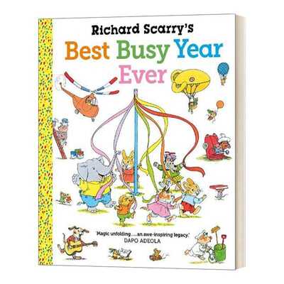 进口原版 Richard Scarry s Best Busy Year Ever 理查德 斯凯瑞 忙碌的一年 英文版 进口英语原版书籍 英文原版   Faber