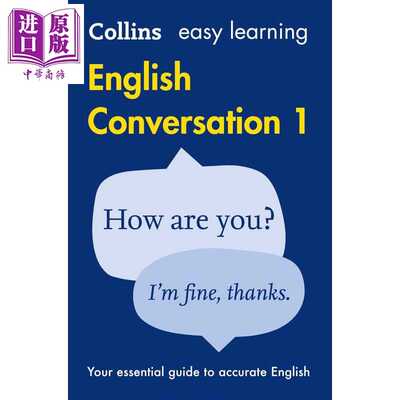 进口原版 *Collins Easy Learning English Conversation Book 1 柯林斯易学英语 对话第一册 含音频 第2版 英文原   Harper Colli