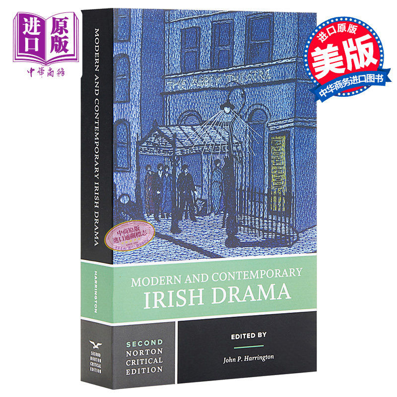 进口原版 *Modern and Contemporary Irish Drama 英文原版 现代和当代爱尔兰戏剧 诺顿文学解读系列 John P. Harri   WW Norton