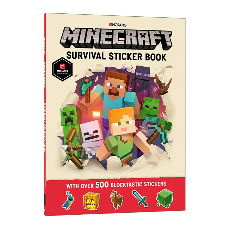 进口原版 英文原版 Minecraft Survival Sticker Book 我的世界生存游戏 贴纸书 英文版 进口英语原版书籍   Farshore