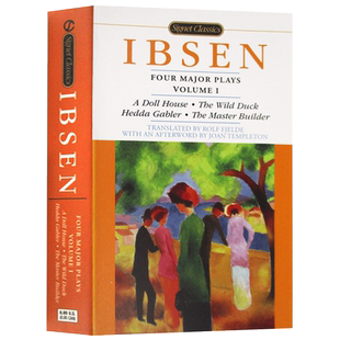 野鸭 易卜生四大戏剧1 Plays 进口原版 海达·高布乐 Ibsen亨利克·易卜生 Four Henrik 英文原版 进 Major 建筑大师 玩偶之家
