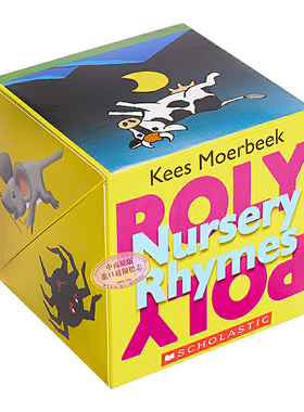 进口原版 *学乐 翻转书 儿歌英文原版 Roly Poly Pop-Up: Nursery Rhymes 童谣   Scholastic