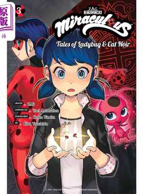 进口原版 *奇迹少女漫画书 英文原版 瓢虫雷迪漫画书 绽放瓢虫少女漫画书3 Miraculous Tales of Ladybug and Cat N   Kodansha US