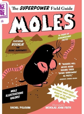 进口原版 *超级英雄野外指南 鼹鼠 Moles 英文原版 儿童科普绘本 动物知识百科图画书 进口儿童读物 8-12岁 自然科   Harper Colli