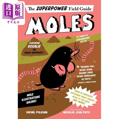 进口原版 *超级英雄野外指南 鼹鼠 Moles 英文原版 儿童科普绘本 动物知识百科图画书 进口儿童读物 8-12岁 自然科   Harper Colli