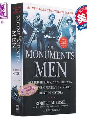 进口原版 *盟军夺宝队 The Monuments Men 英文原版 Robert M Edsel 马特达蒙同名电影原著 世界现当代文学 经典文   Center Stree