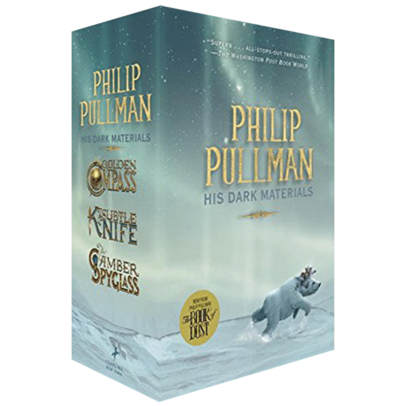 进口原版 黑暗物质三部曲 英文原版小说 His Dark Materials Trilogy 黄金罗盘 魔法神刀 琥珀望远镜 黑质系列 Philip Pullman