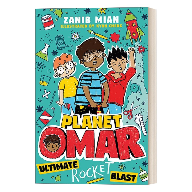 进口原版 英文原版 Planet Omar Ultimate Rocket Blast 奥马尔星球5 终极火箭爆炸 卡通漫画插图 章节小说 英文版 进口英语原
