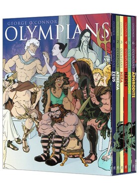 进口原版 Olympians Boxed Set Books 1-6 奥林匹斯主神系列漫画小说6册盒装 1-6 英文版 进口英语原版书籍 英文原版 O'Connor,