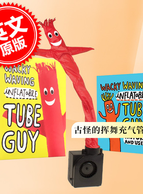 进口原版 Wacky Waving Inflatable Tube Guy 英文原版 扭扭怪 红 古怪的挥舞充气管的家伙 Conor Riordan   Running Press