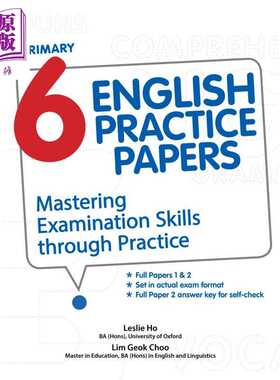 进口原版 *小六英语掌握考试技能Primary 6 English Practice PapersMastering Examination Skills Through Practi   CPD Singapo