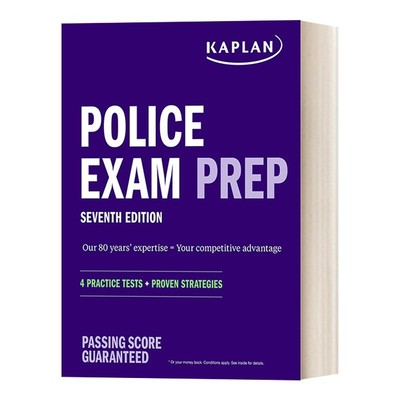 进口原版 Police Exam Prep 7th Edition 4 Practice Tests + Proven Strategies 警察考试备考指南 第七版 英文版 进口英语书