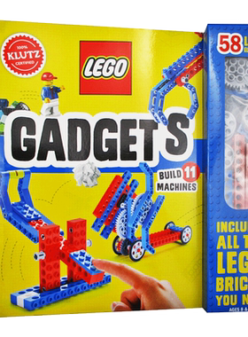 进口原版 乐高可动小机器 LEGO Gadgets DIY 英文原版 玩具手工组装套装书 小学STEM辅导用书 Klutz 附配件 英文版进口原版英语