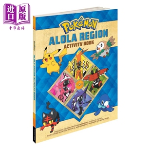 英文原版 进口原版 Pikachu 益智游戏 Alola 宝可梦活动书 Lawrence Activity Pokemon Region Book Neves Press 阿罗拉地区