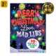 Merry 爱上疯狂填词游戏 Christmas Mad 进口原版 圣诞快乐 Love Libs 英文原版