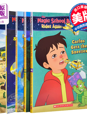进口原版 学乐大树系列 的校车5册 英文原版 Scholastic Branches The Magic School Bus Rides Again 初级章节桥梁书 美国