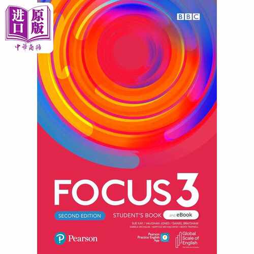 进口原版 *FOCUS 2E LEVEL 3 SB WITH PEP BASIC PACK 培生中学英语Focus教材 学生书含电子资源包 3级别 英文原版   Pearson