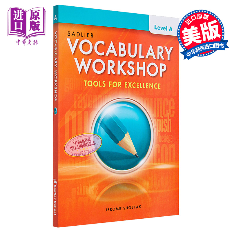 进口原版 *Vocabulary Workshop 2022 Student Edition Grade6 Level A词汇工作坊学生书六年级 英文原版进口教材教   Sadlier