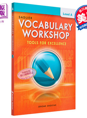 进口原版 *Vocabulary Workshop 2022 Student Edition Grade6 Level A词汇工作坊学生书六年级 英文原版进口教材教   Sadlier