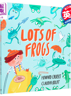 进口原版 *Claudia Boldt：青蛙一族 Lots of Frogs 名家绘本 获奖童书 低幼童书 精品绘本 幽默搞笑 3~5岁 英文原   Hodder Child