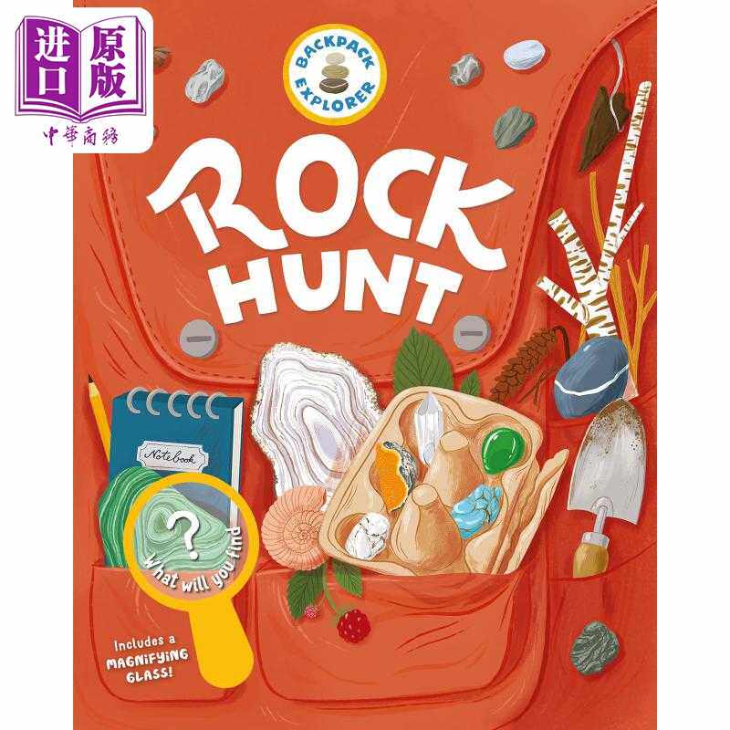 进口原版 *Backpack Explorer: Rock Hunt 背包探索者：岩石 英文原版 进口图书 儿童科普绘本 百科知识图画书 精装   Storey Publ