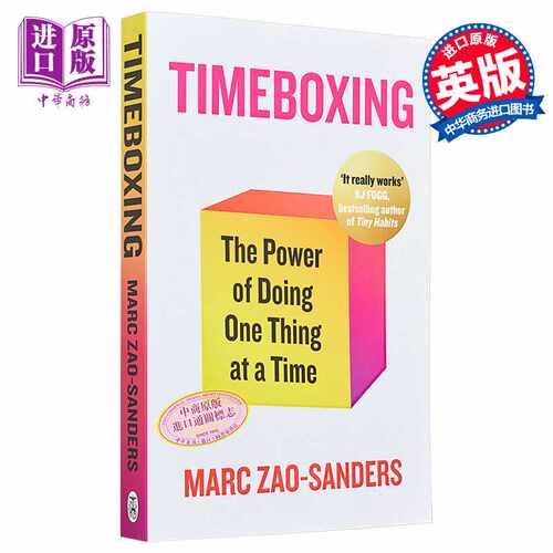 进口原版 *马克 赵 桑德斯 时间盒 一次做一件事的力量 Timeboxing 英文原版 Marc Zao Sanders 自我提升 时间管理   Penguin UK