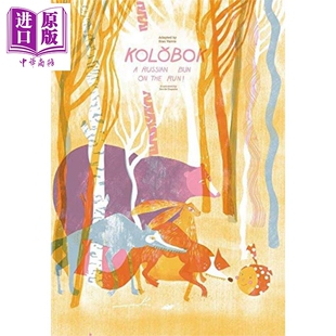 俄罗斯面包快跑 Bun Dovile 科洛博克 儿童绘本故事图画 进口原版 英文原版 Kolobok Ciapaite The Russian Fontanka Run