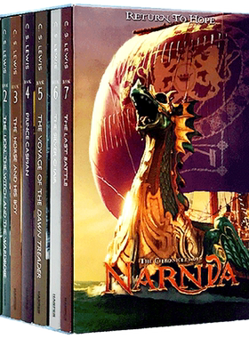 进口原版 纳尼亚传奇1-7全套盒装 英文原版小说 Chronicles of Narnia Box Set 青少年文学 C. S. Lewis刘易斯 the Witch and t