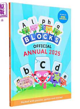 进口原版 *字母积木年鉴手册2025 Alphablocks Annual 2025 英文原版 儿童卡通动画 字母知识学习 游戏绘本图画书    Sweet Cherry