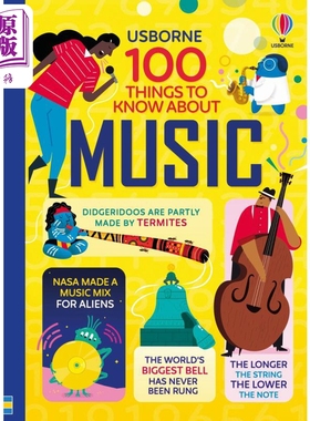 进口原版 *100音乐大发现 100 Things to Know About Music 英文原版进口科普读物 精装 科学百科知识绘本 8岁以上    Usborne Pub