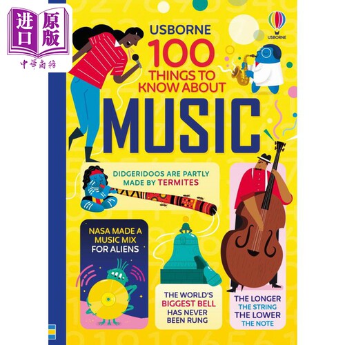 进口原版 *100音乐大发现 100 Things to Know About Music 英文原版进口科普读物 精装 科学百科知识绘本 8岁以上    Usborne Pub