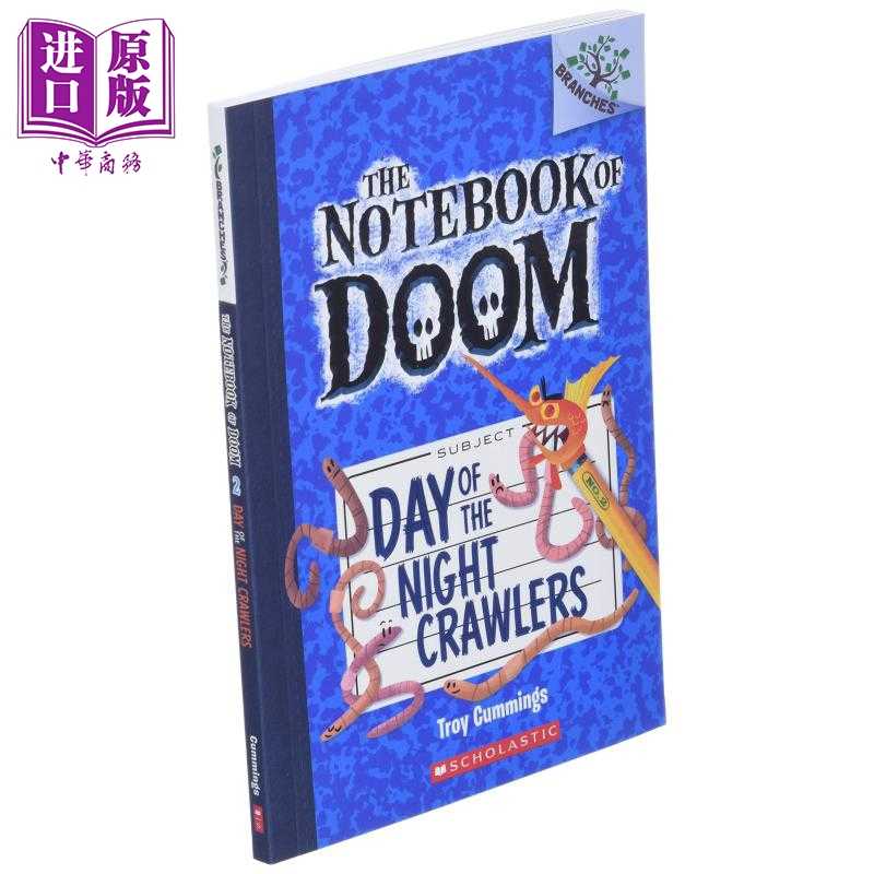 进口原版 *The Notebook of Doom #02: Day Of The Night Crawlers 学乐大树系列：毁灭笔记2 英文原版 儿童读物 6-   SCHOLASTIC