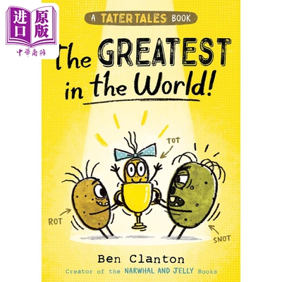 进口原版 *桥梁漫画 土豆故事1 Tater Tales The Greatest in the World 英文原版 儿童幽默漫画故事 搞笑图画图像   Harper Colli