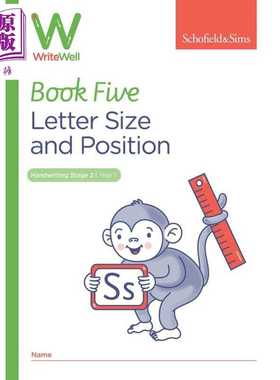 进口原版 *英国S&S教辅 WriteWell 5: Letter Size and Position 书写训练 5: 字母大小和位置 5-6岁 英文原版 英语   Schofield a