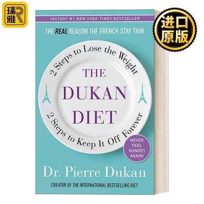 进口原版 英文原版 The Dukan Diet 杜坎饮食法 两步减掉体重 两步永远保持体重 减肥指南 Dr. Pierre Dukan 精装 英文版 进口