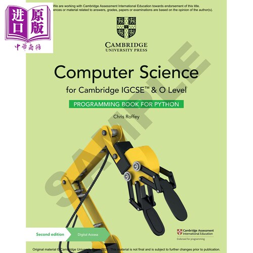 进口原版 *NEW Cambridge IGCSE and O Level Computer Science 剑桥IGCSE Python OLEVEL计算机科学编程书   Cambridge