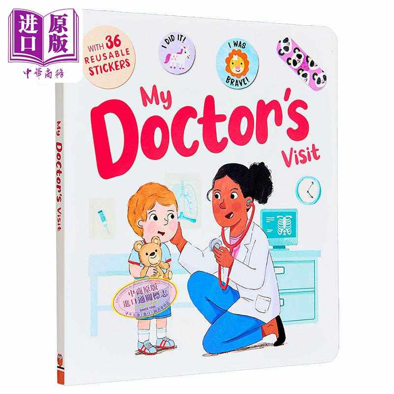 进口原版 *医生之书 My Doctors Visit 英文原版 儿童常识知识绘本读物 亲子图画故事书 超30张可重复使用的贴纸 进   Autumn Publ