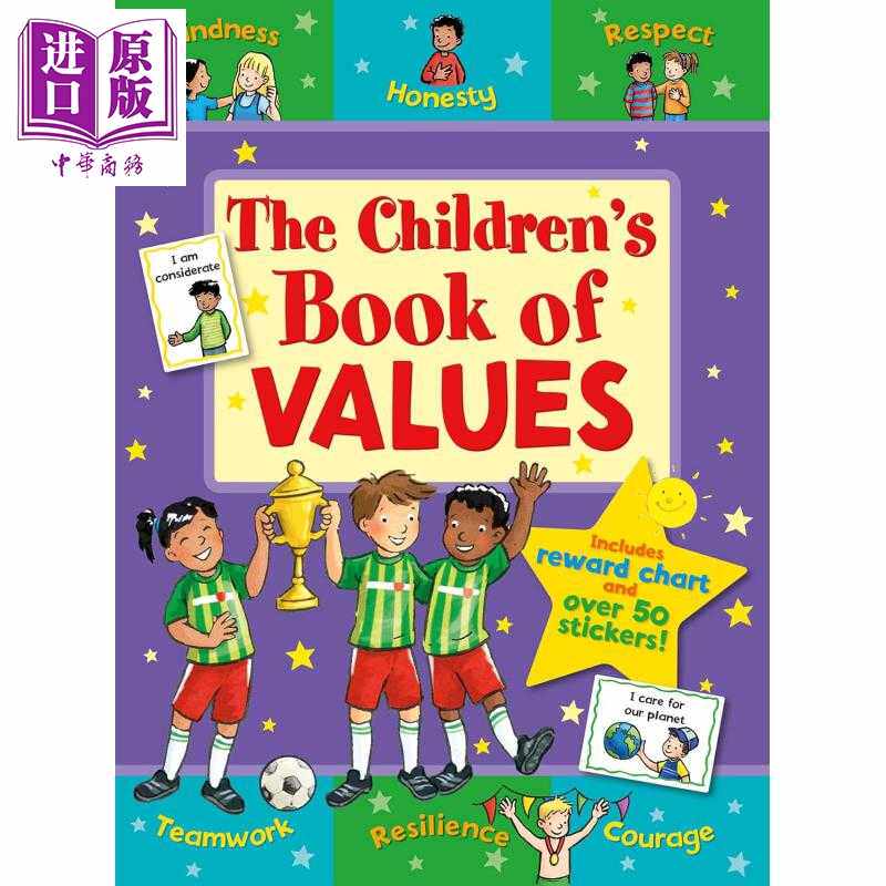 进口原版 *儿童认识价值书 The Children's Book of Values 英文原版 儿童正确价值观培养 亲子共读绘本 进口童书 5   Award books