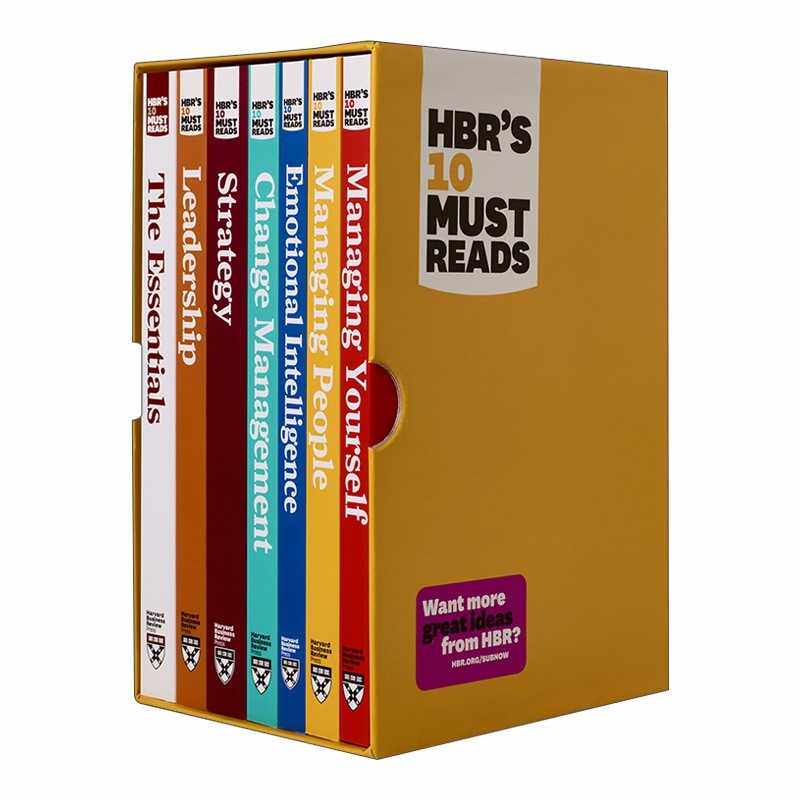 进口原版 HBR's 10 Must Reads Boxed Set with Bonus Emotional Intelligence 7 Books 哈佛商业评论的10篇情商套装7册 英文版