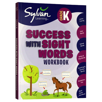 进口原版 Kindergarten SＵＣcess with Sight Words 英文原版 美国幼儿园常见词高频词练习册 Grade K 英文版进口书籍 SightWord